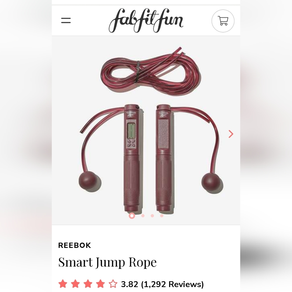 Reebok 2 in 1 digital jump rope